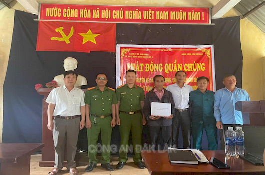 Công an xã Tam Giang phối hợp tổ chức phát động